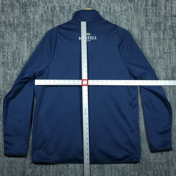 Nike Mens L Dri Fit Blue Pullover Qtr 1/4 Zip Dry Fit Sweater Martell Cognac NWT - Picture 10 of 16